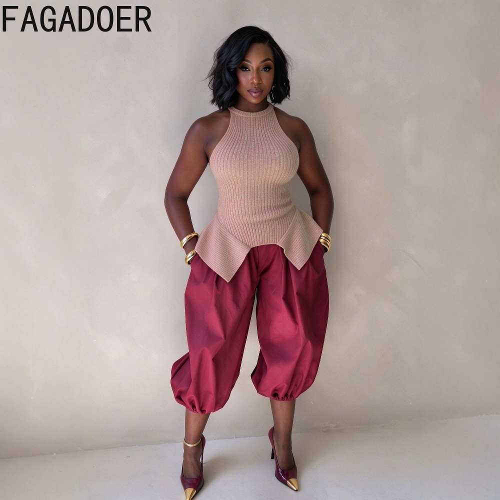 FAGADOER Women Casual Knit Sle - đánh giá và giá Tank Top Ribbed