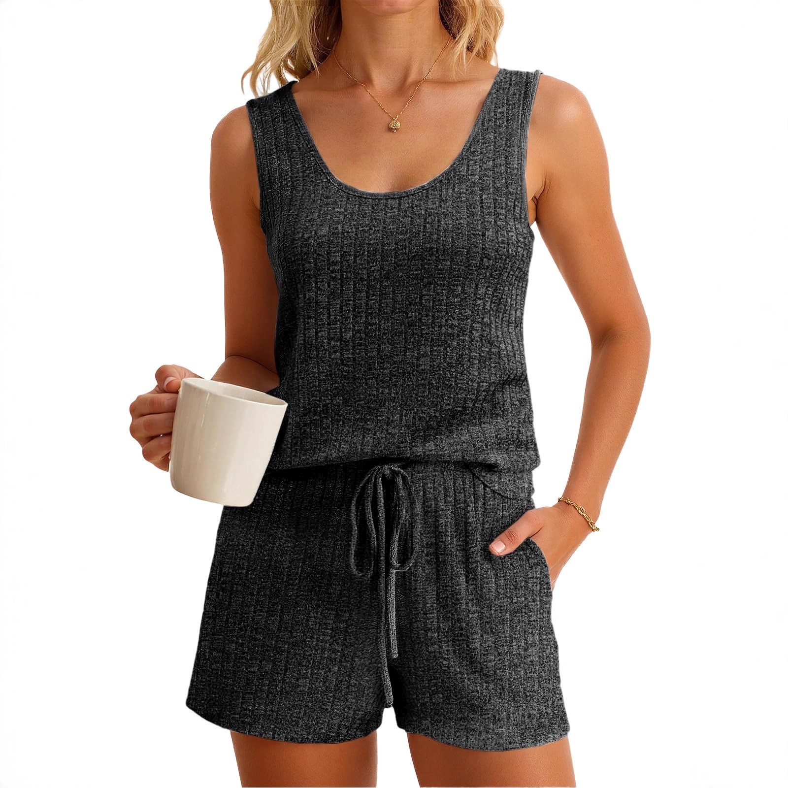 Women's Spring Summer Sleevele - đánh giá và giá Tank Top Ribbed